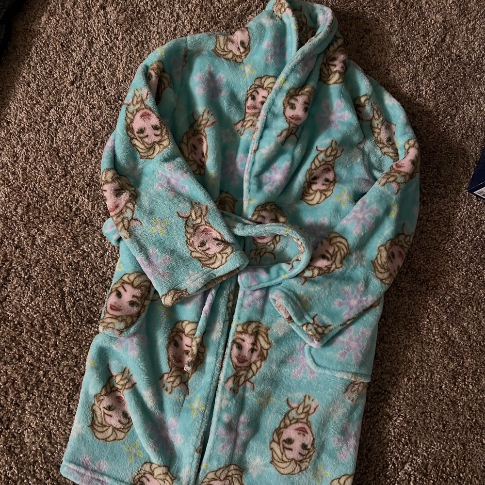 Disney Frozen Kids Robe - Light Blue